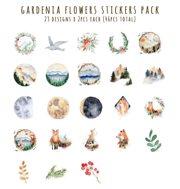 Forest Whispers Box Sticker Set