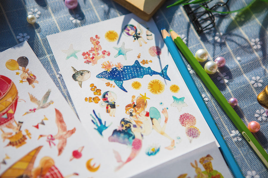 Lemontree Product: Four Corners of the World Stickers Sheet