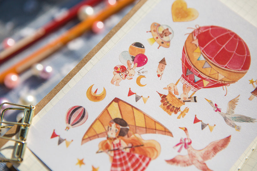Lemontree Product: Four Corners of the World Stickers Sheet