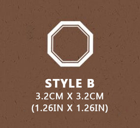 Frames and Labels Wooden Stamps