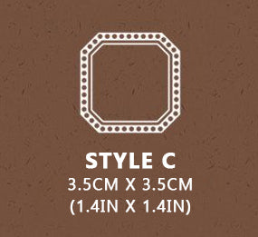 Frames and Labels Wooden Stamps