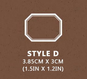 Frames and Labels Wooden Stamps