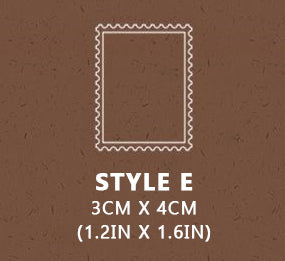 Frames and Labels Wooden Stamps