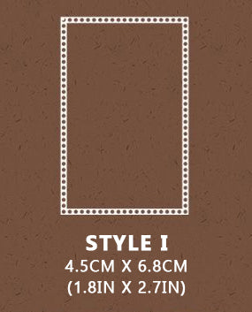 Frames and Labels Wooden Stamps