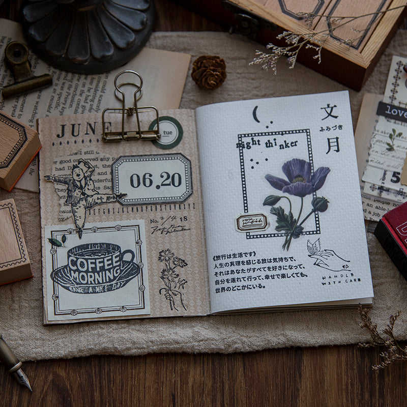 Frames and Labels Wooden Stamps