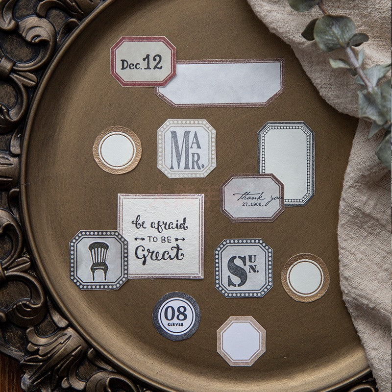 Frames and Labels Wooden Stamps