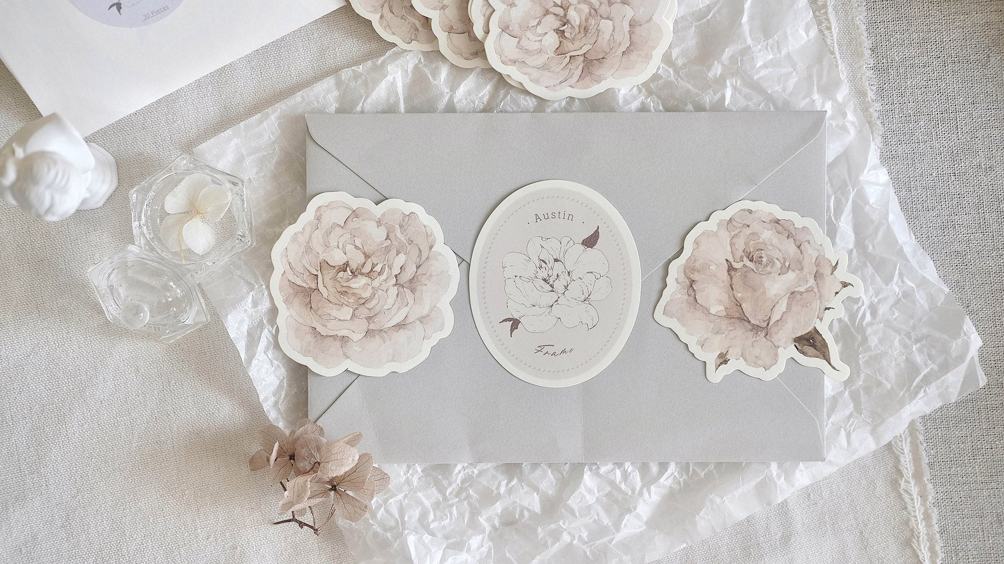 Freckles Tea Memo Paper: Austin with Frame