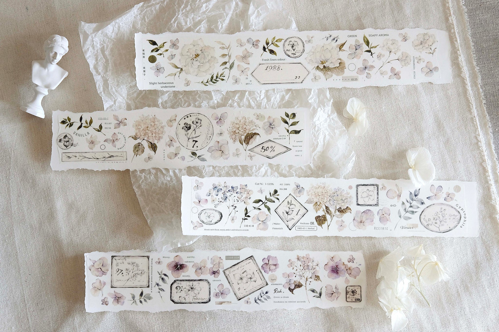 Freckles Tea Tape Sample: Green Leaf