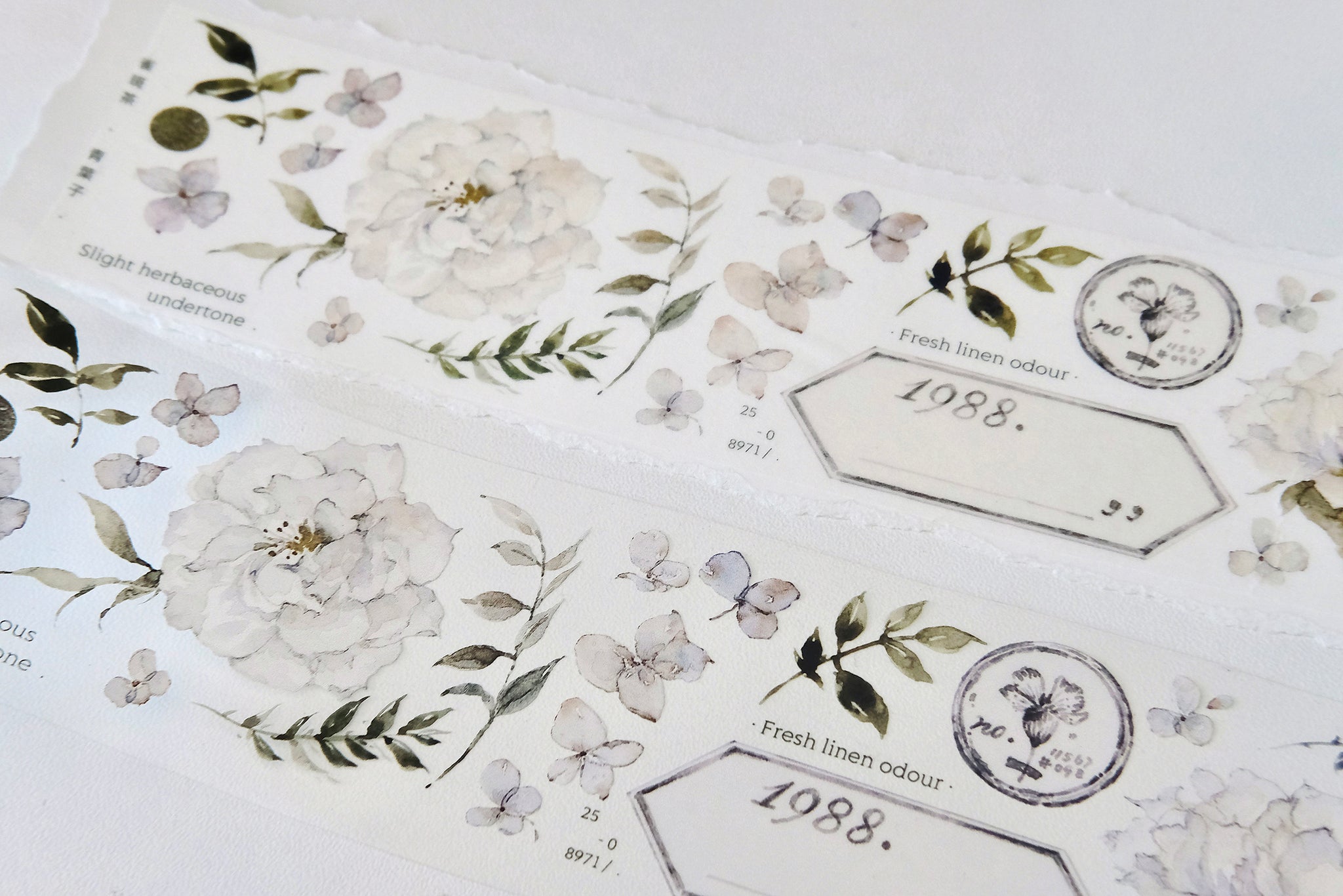 Freckles Tea Tape Sample: Green Leaf