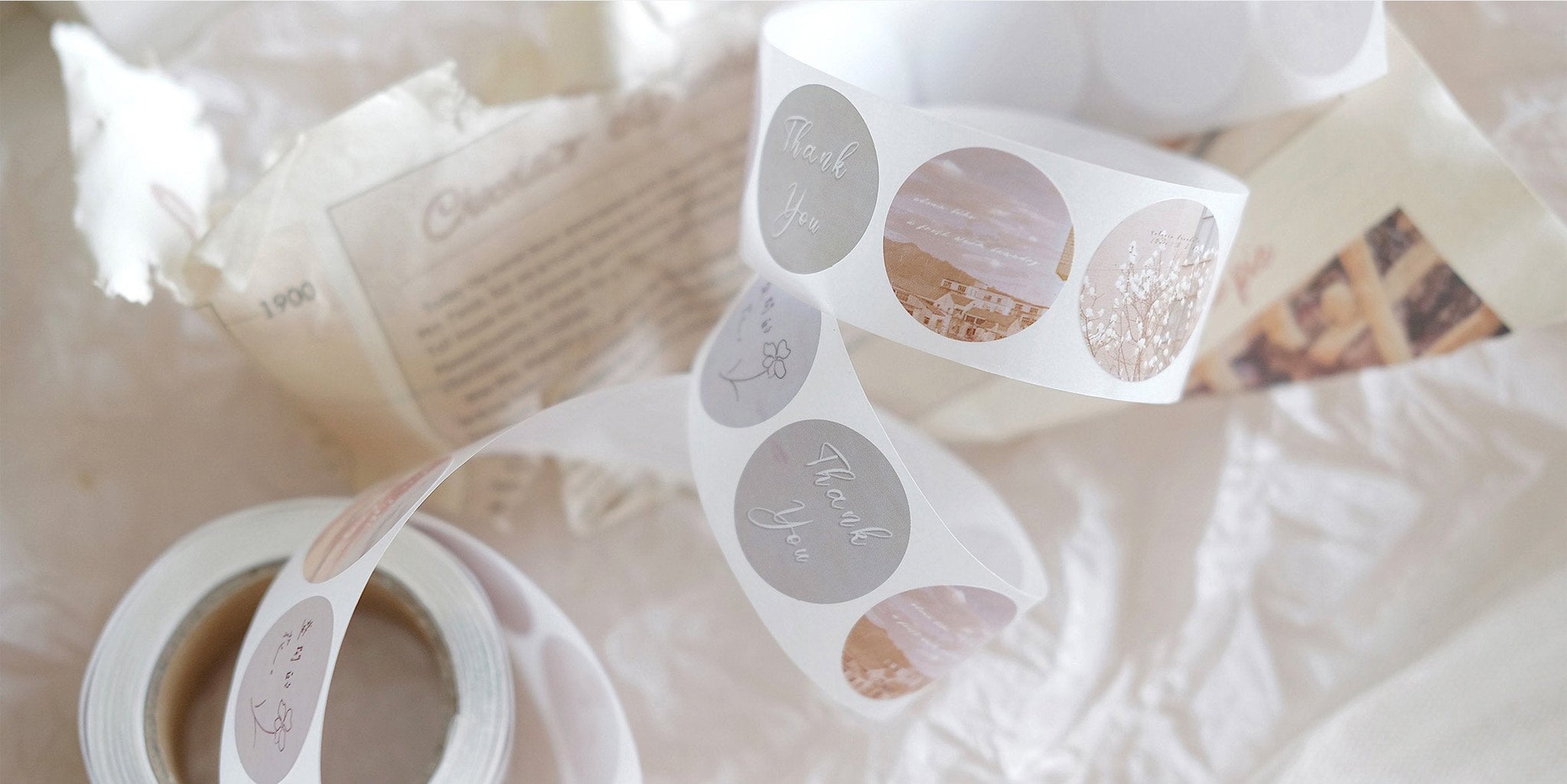 Freckles Tea Sticker Seals: Leaf and Petal