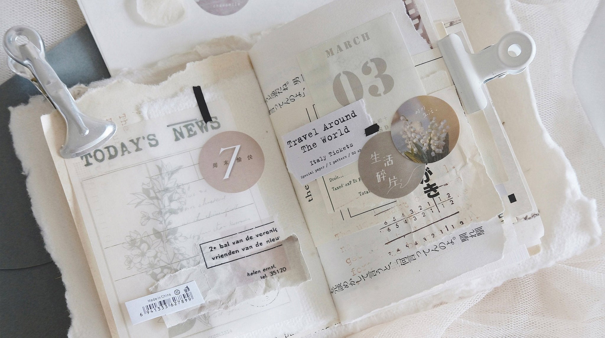 Freckles Tea Sticker Seals: Leaf and Petal