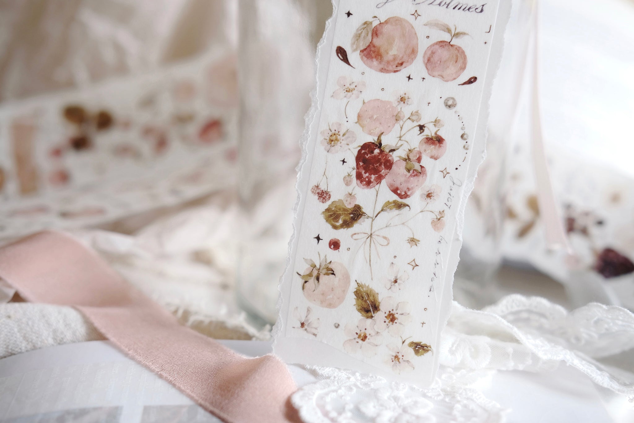 Freckles Tea Tape Sample: Roses and Berries