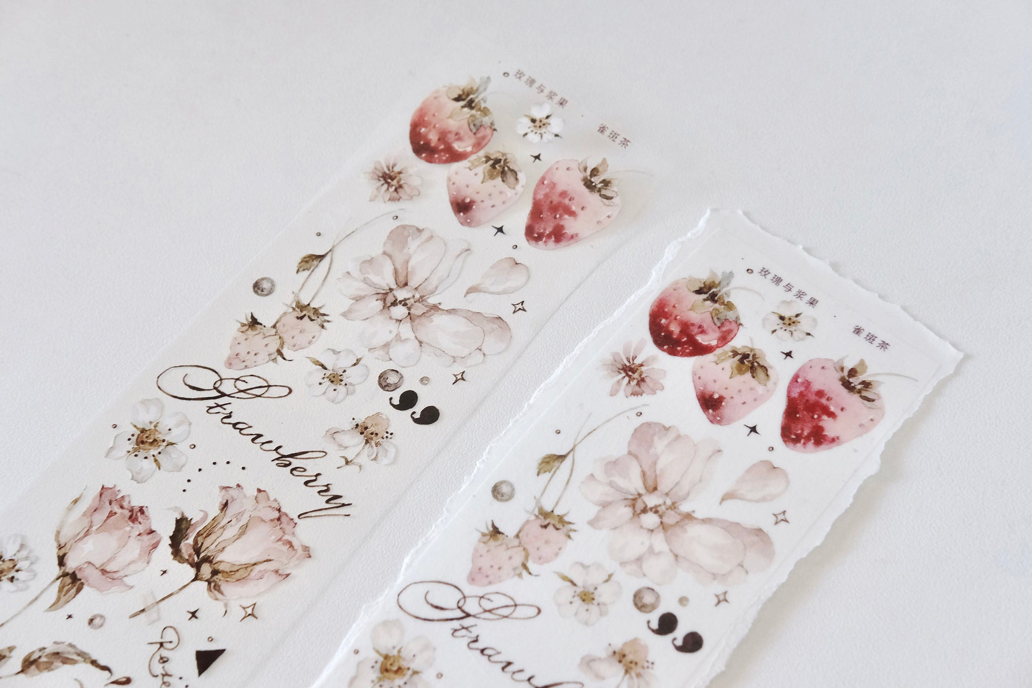 Freckles Tea Tape Sample: Roses and Berries