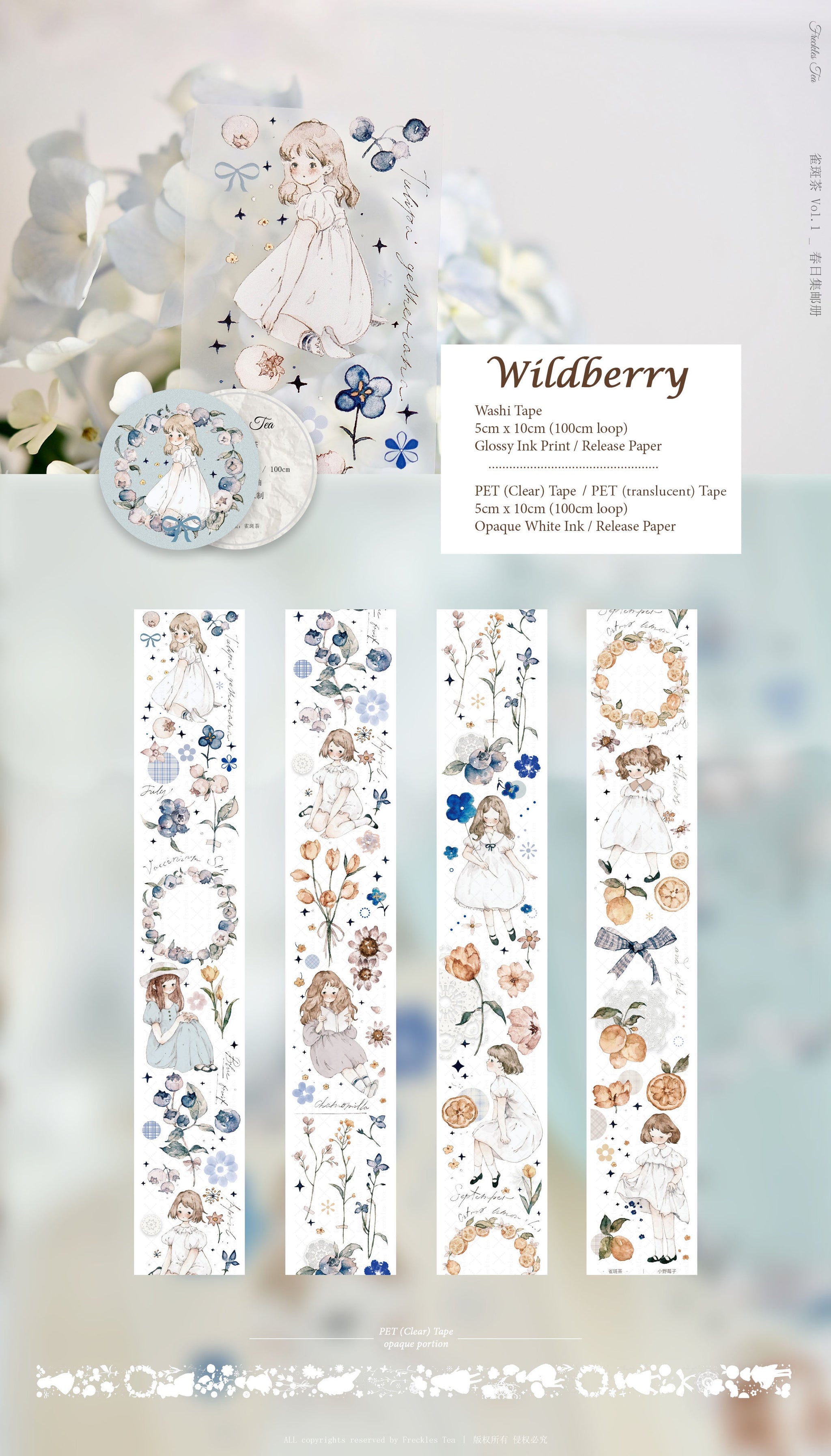Freckles Tea Tape: Wildberry