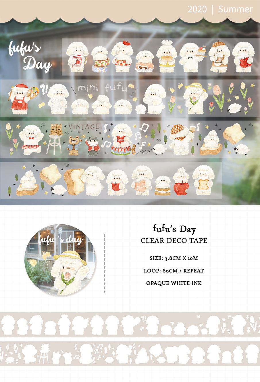 Tang Yuan Masking Tape: Fufu's Day