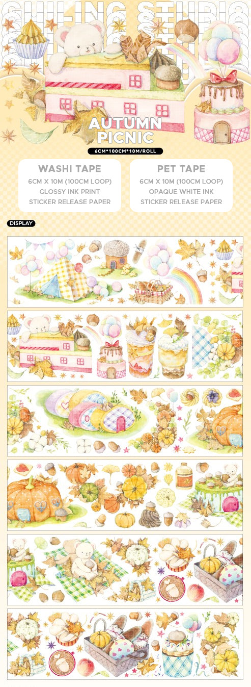 Autumn Picnic Masking Tape