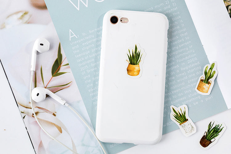 House Plants Box Sticker Set