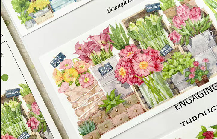 Wildflower Garden Masking Tape: Flower Shop