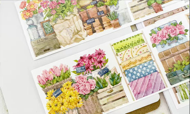 Wildflower Garden Masking Tape: Flower Shop