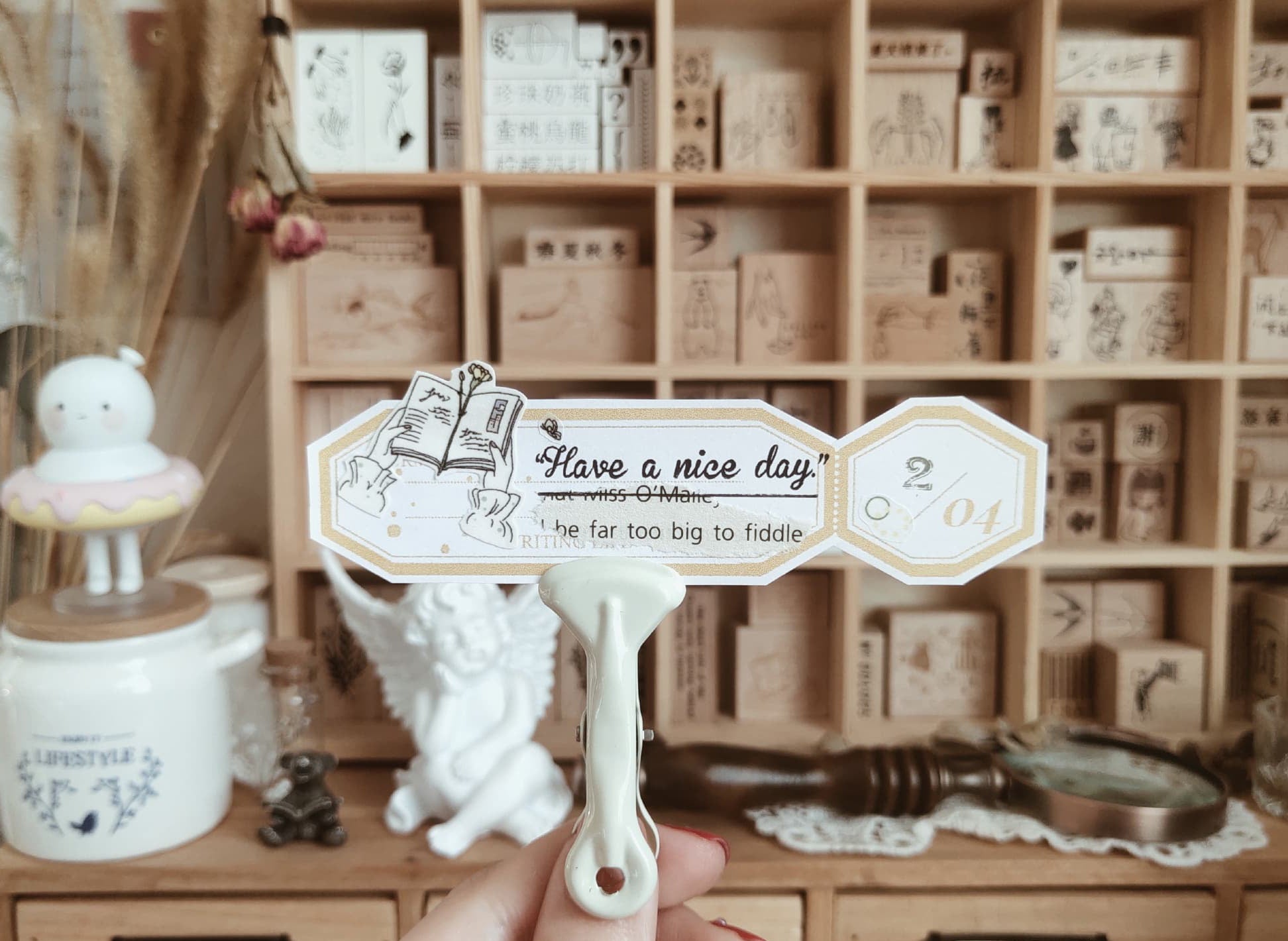 Flower Language Wooden Stamps