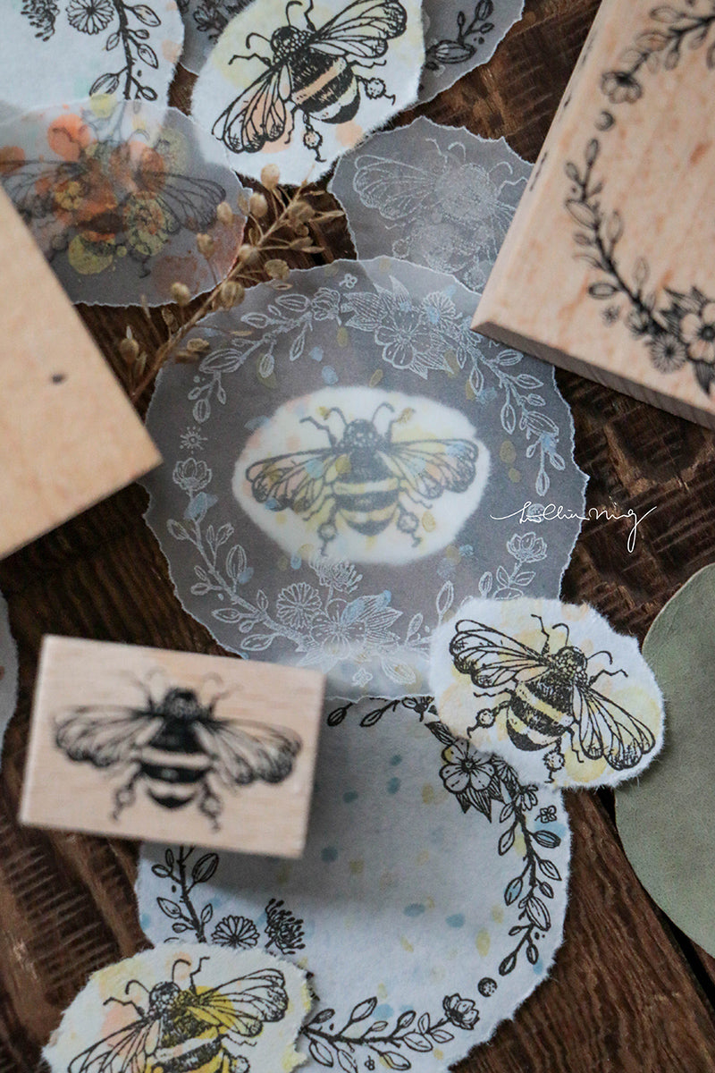 LCN Design Studio x Emu: Floral Buzz Stamps Set