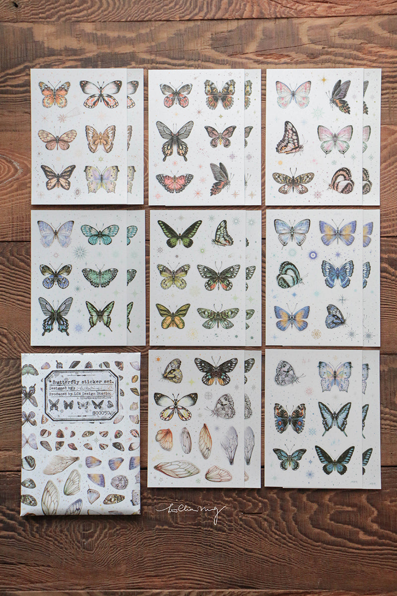 LCN Design Studio: Butterfly Sticker Sheets