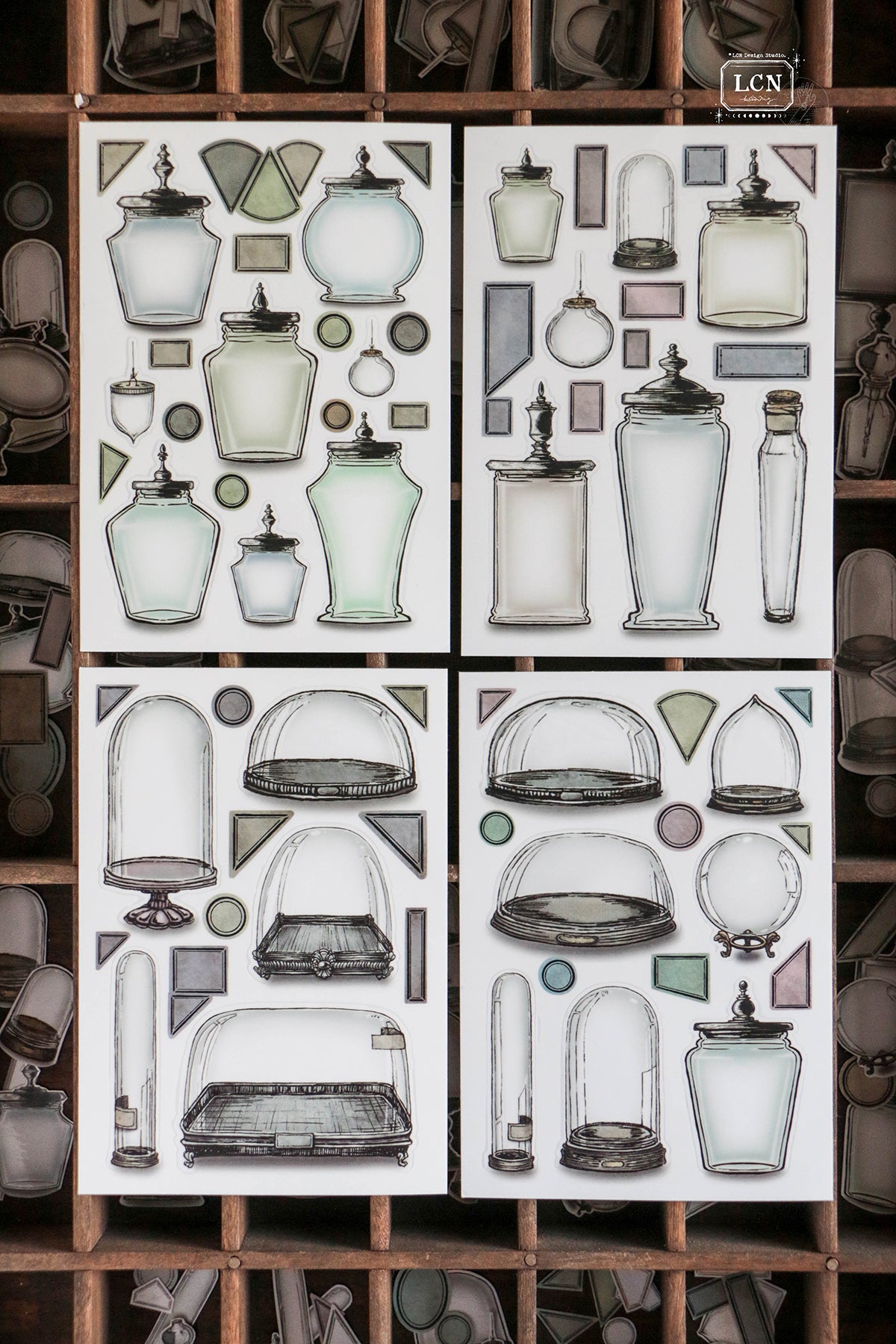 LCN Design Studio: Specimen Display Sticker Sheets