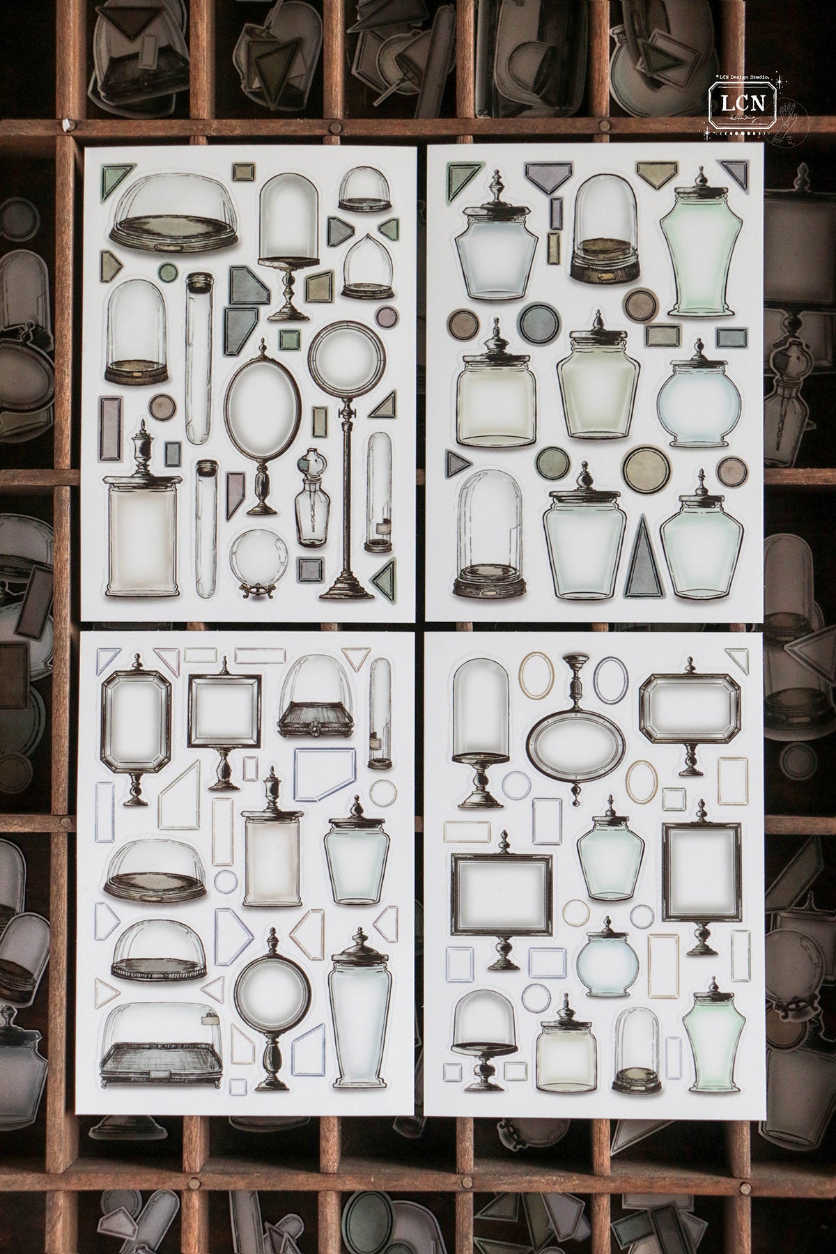 LCN Design Studio: Specimen Display Sticker Sheets