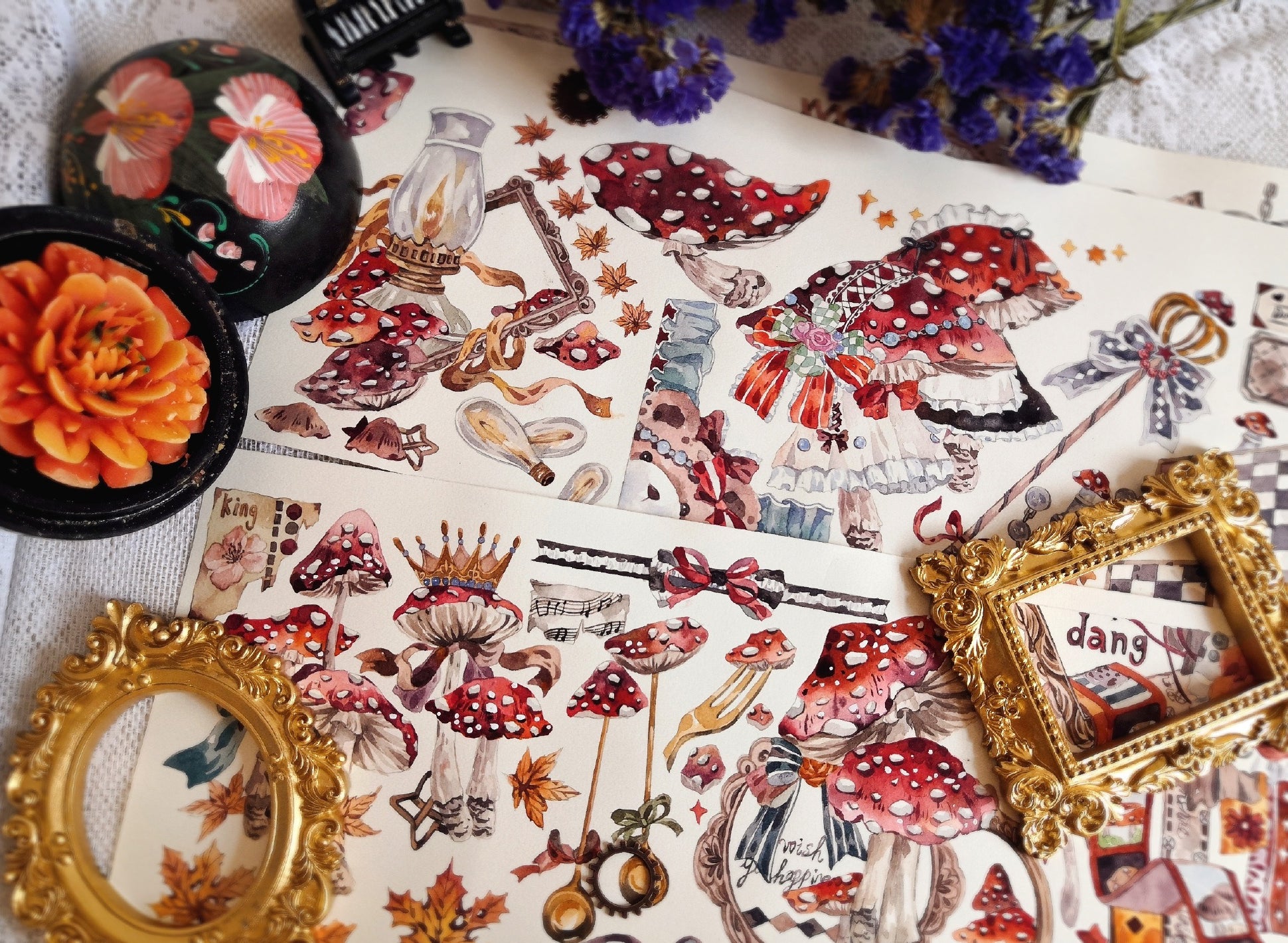 Inseason Studio Masking Tape: Mushroom Travels
