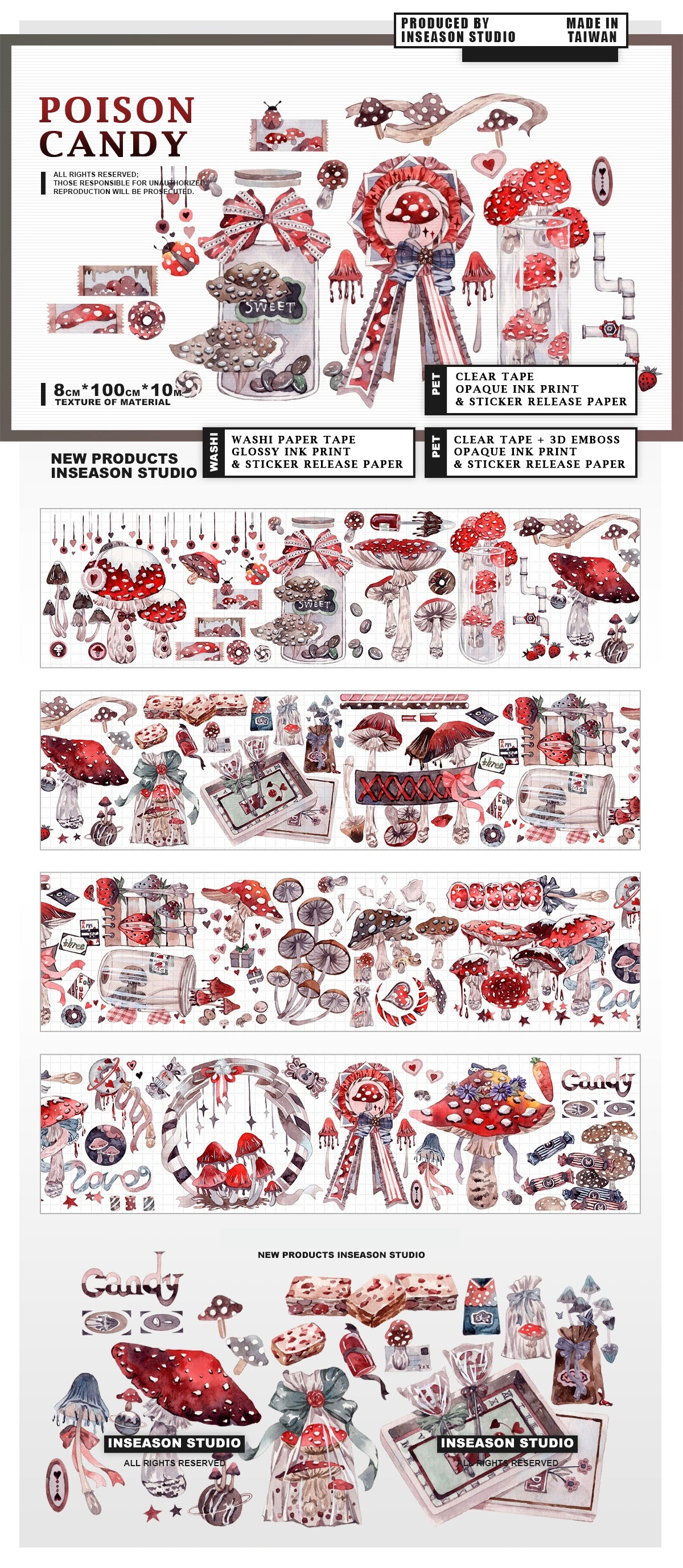 Inseason Studio Masking Tape: Poison Candy