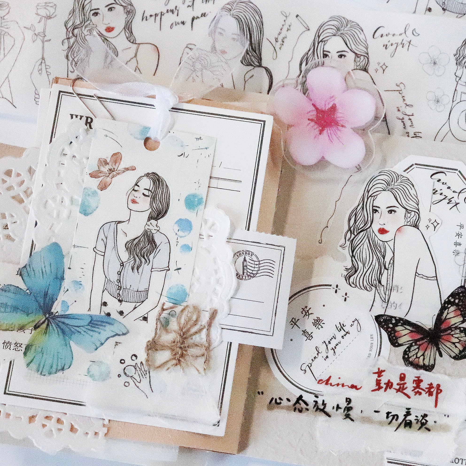 Jennyuanzi Masking Tape: Classical Girls