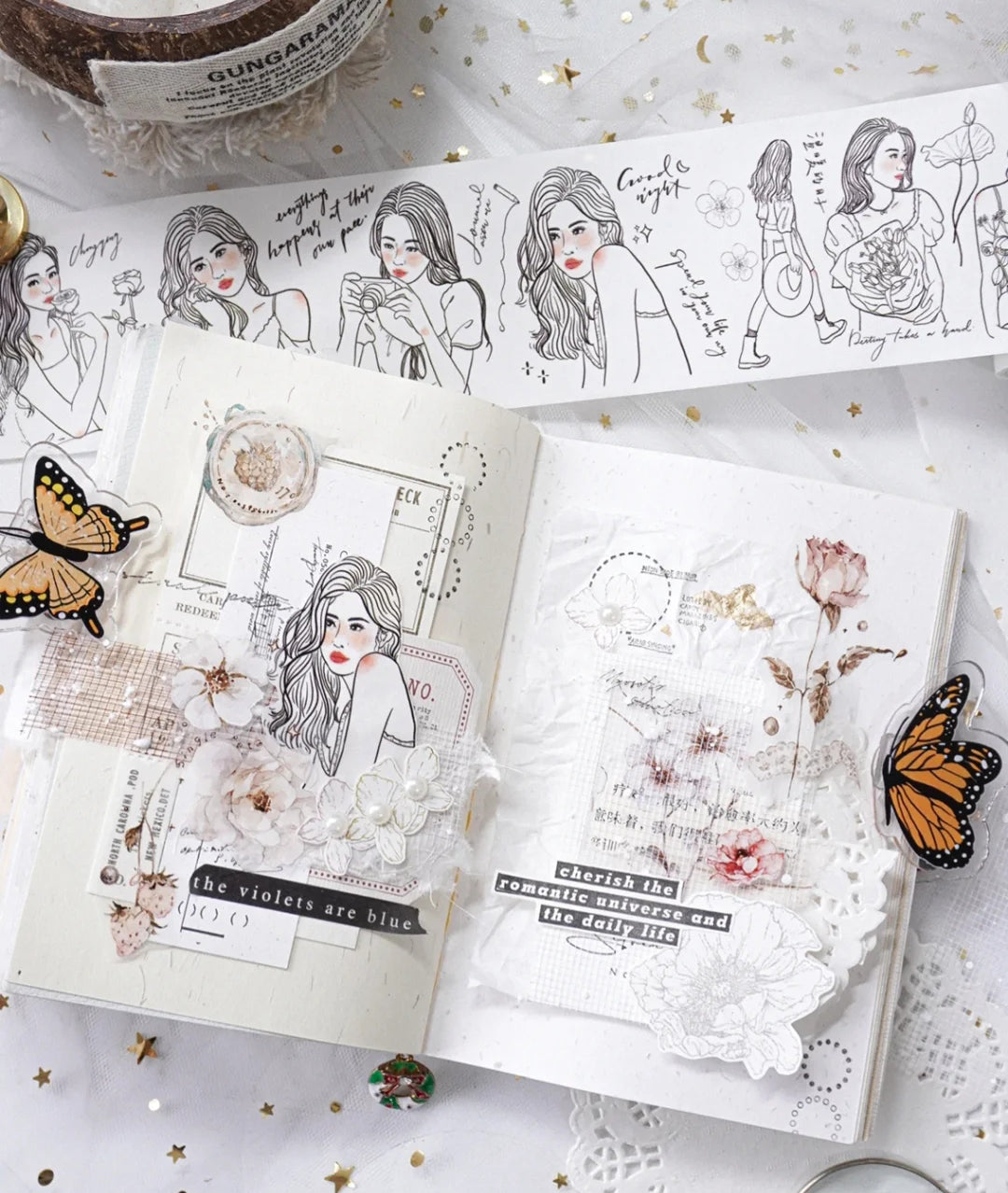 Jennyuanzi Masking Tape: Classical Girls