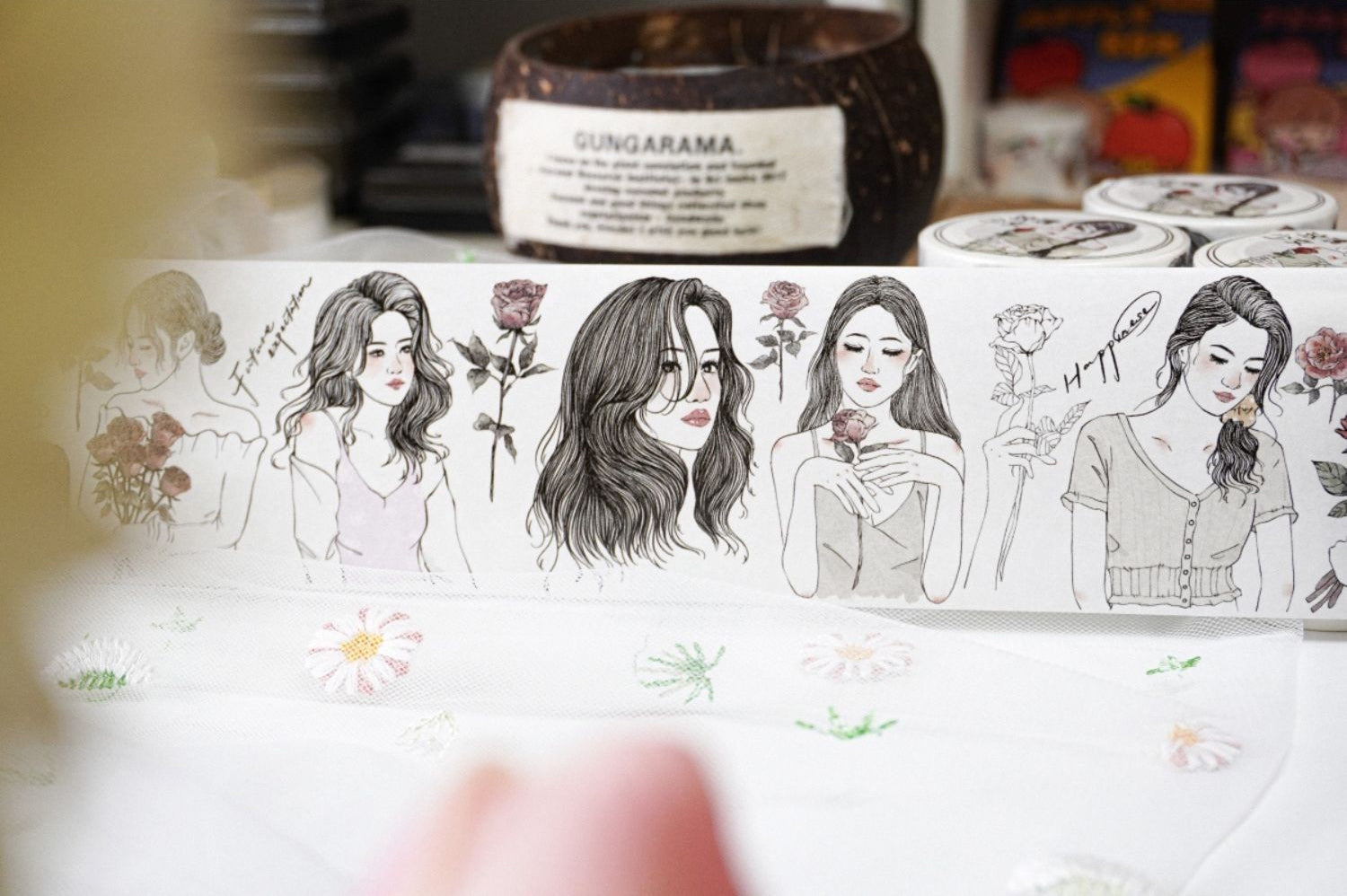 Jennyuanzi Masking Tape: Rose Girls