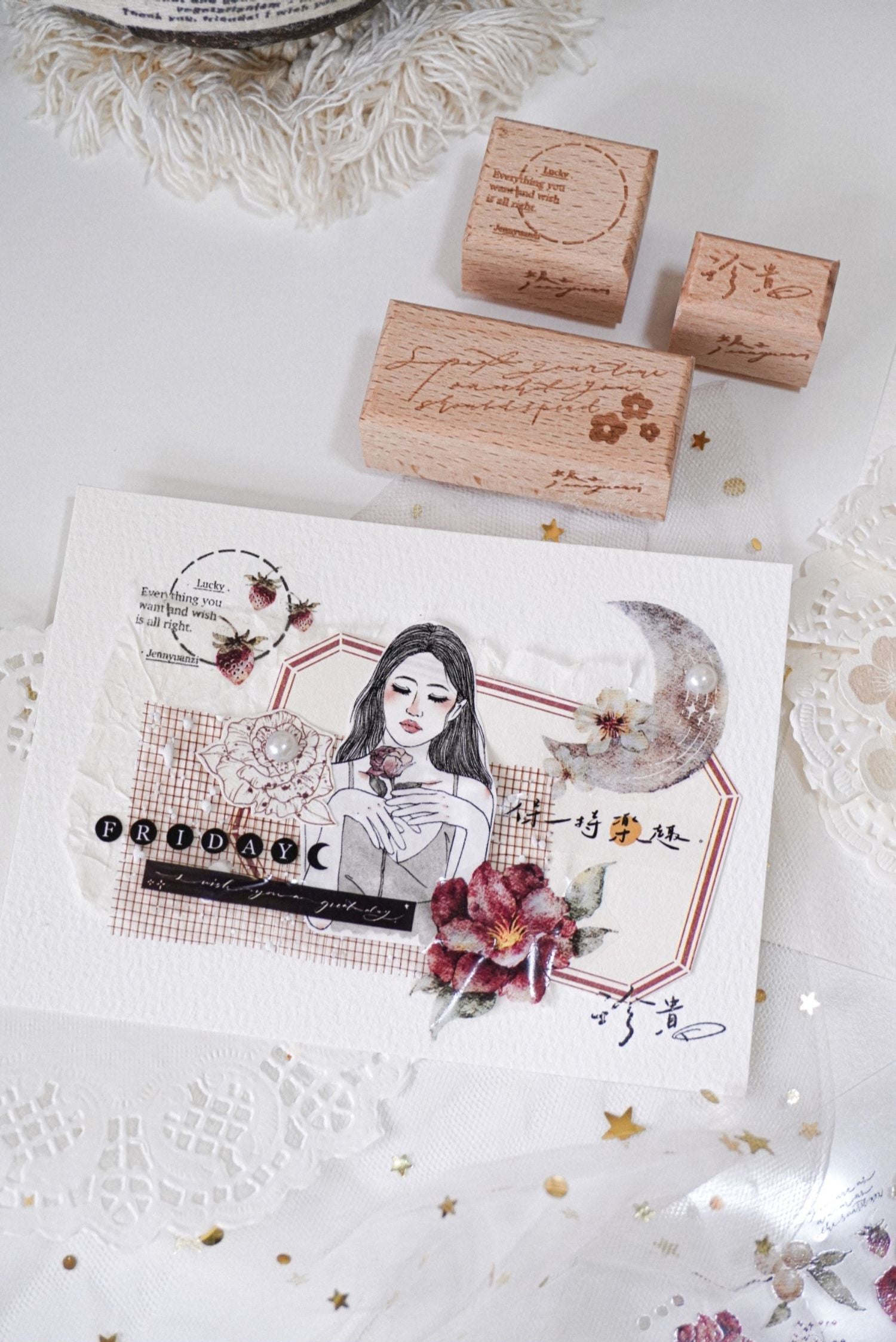 Jennyuanzi Masking Tape: Rose Girls