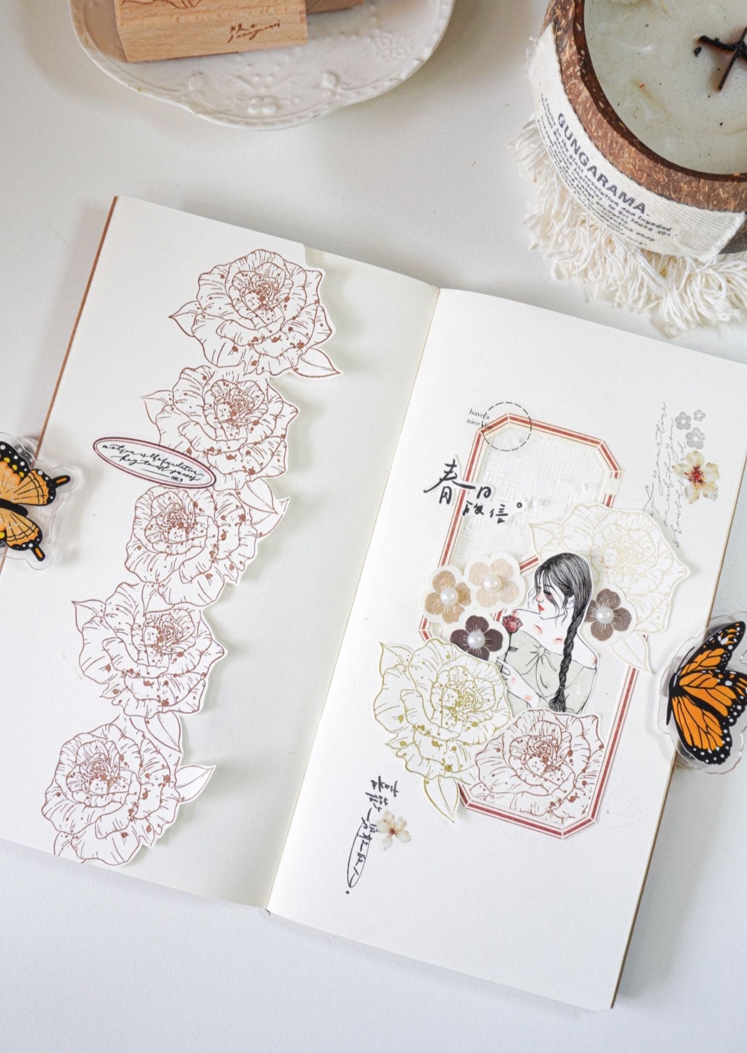 Jennyuanzi Masking Tape: Rose Girls