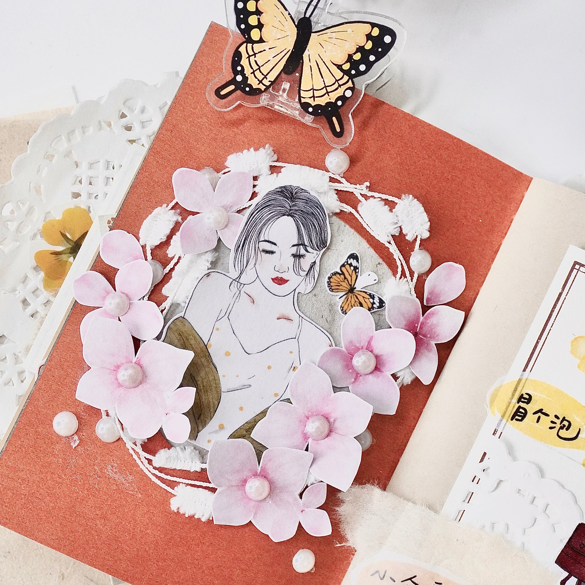 Jennyuanzi Masking Tape: Spring Letter Girls