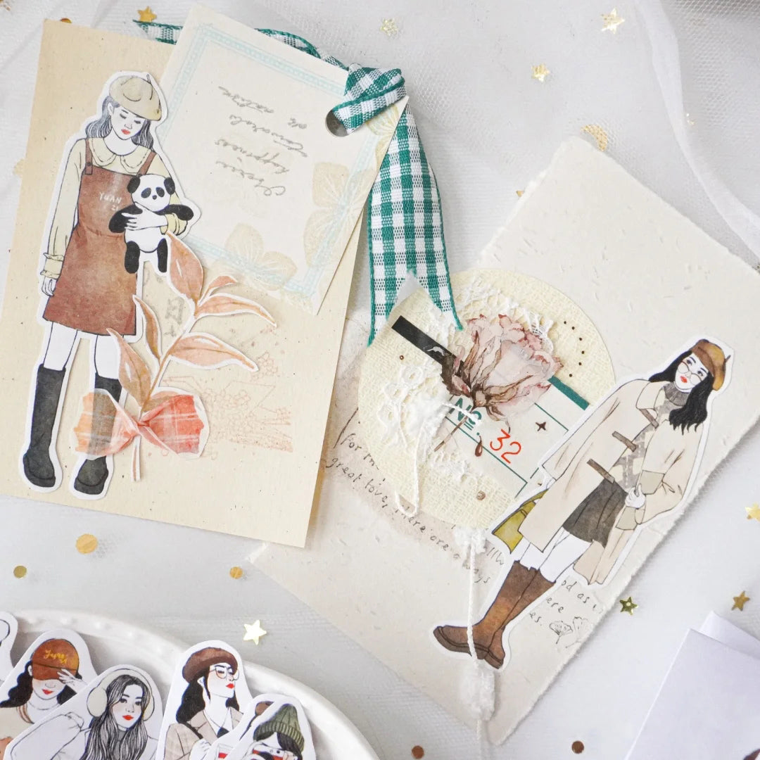 Jennyuanzi Stickers Pack: Winter Girls