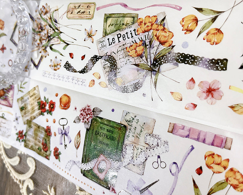 King Kong Rabbit Masking Tape: Flower Letter 2