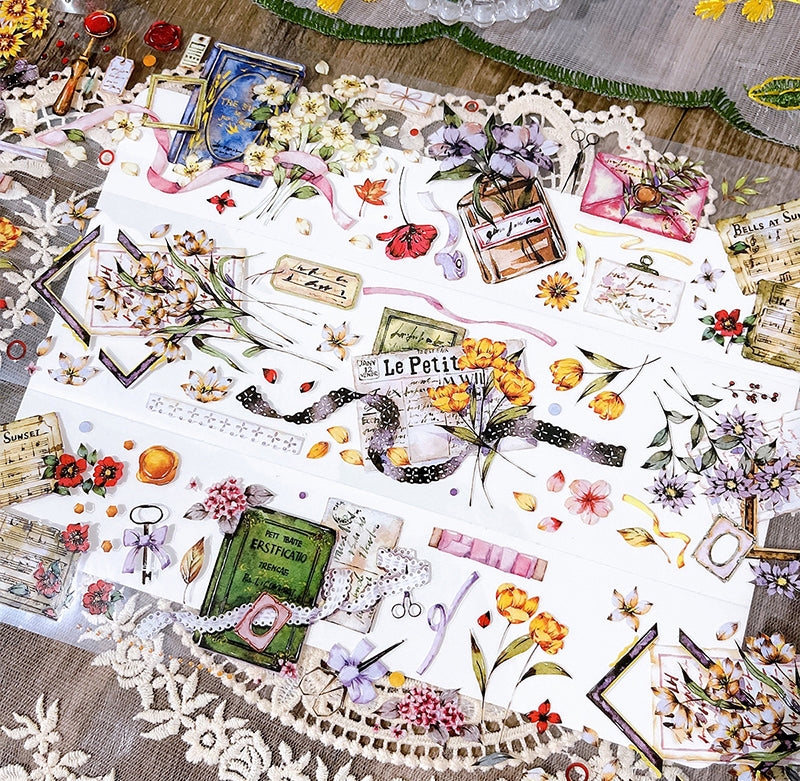 King Kong Rabbit Masking Tape: Flower Letter 2