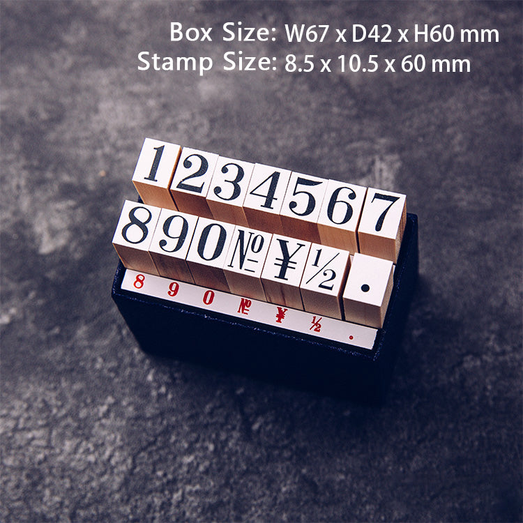 Kodomo No Kao: Letters and Numbers Stamp Set