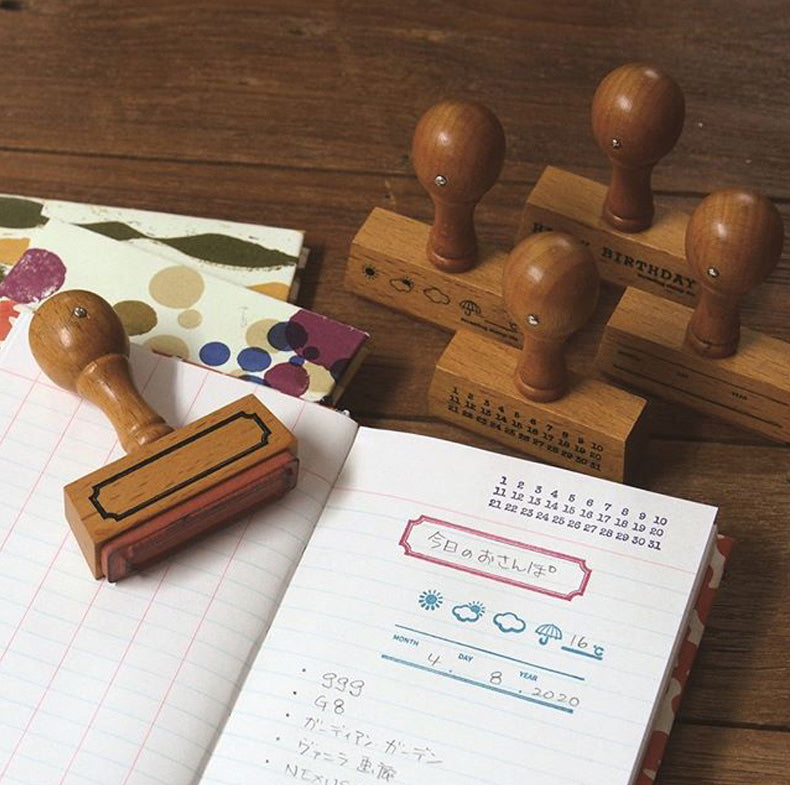 Kodomo No Kao: Wooden Handle Stamp