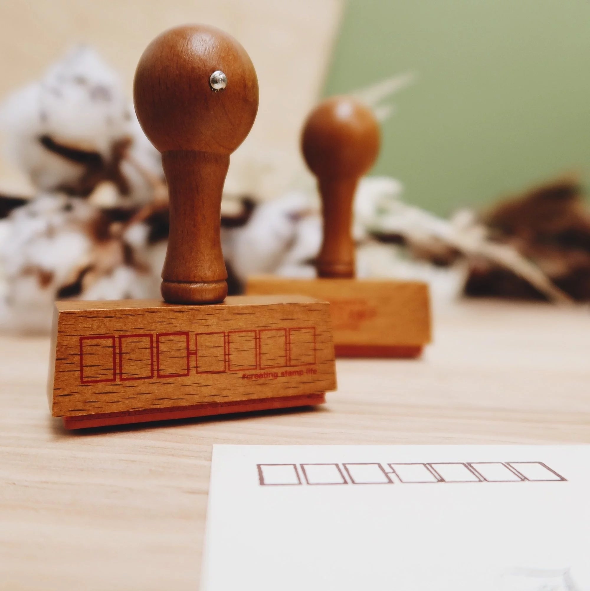 Kodomo No Kao: Wooden Handle Stamp