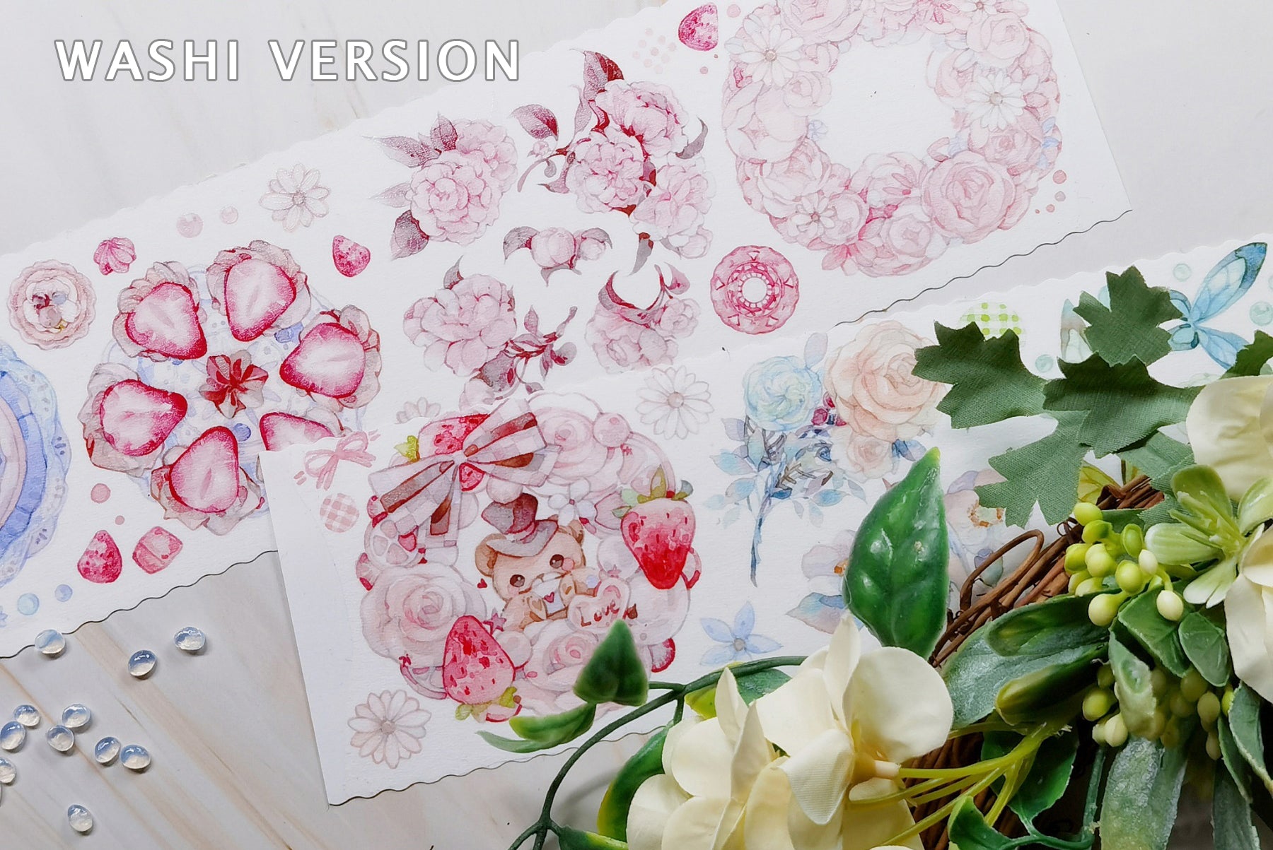 Komos Museum Tape: Birds & Wreaths