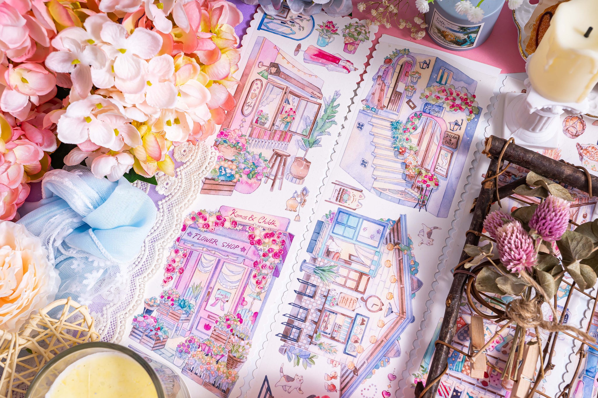 Komos Museum Masking Tape: Evening Shopping Street