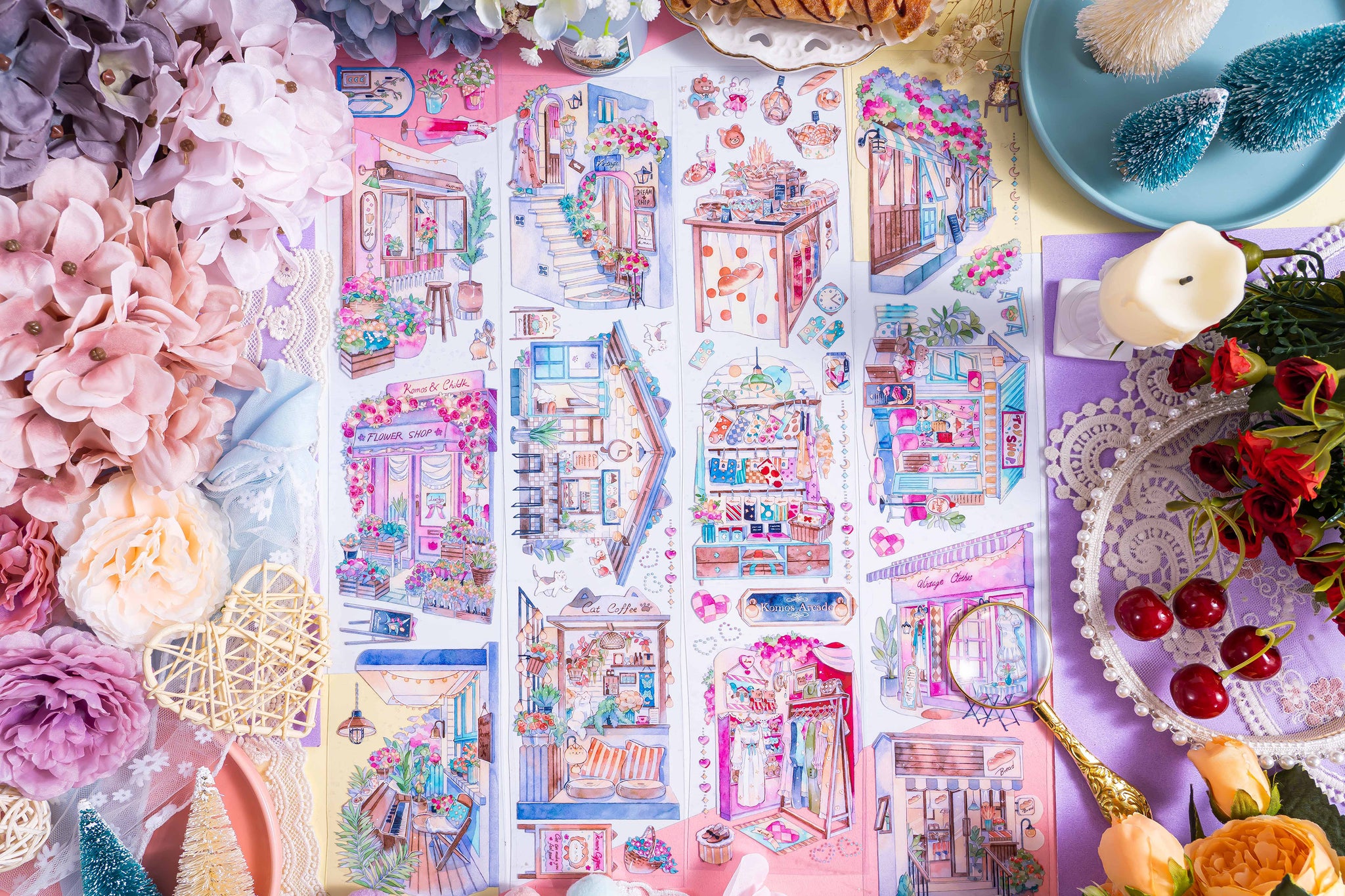 Komos Museum Tape Sample: Evening Shopping Street