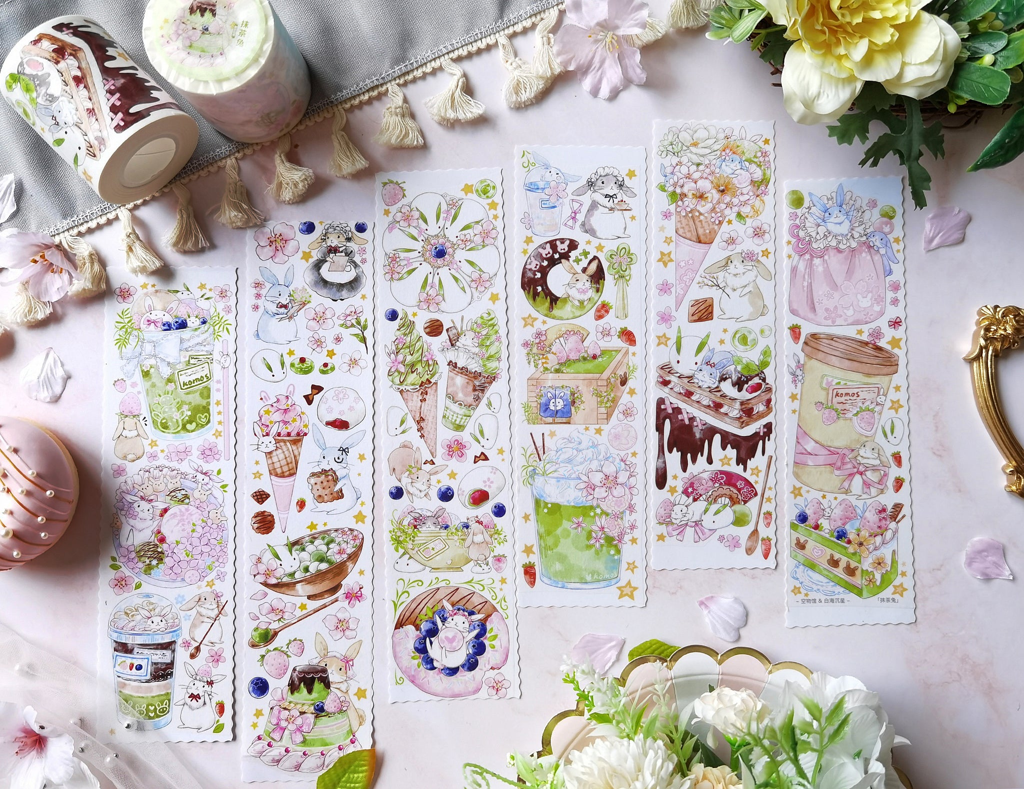 Komos Museum Tape: Matcha Bunny