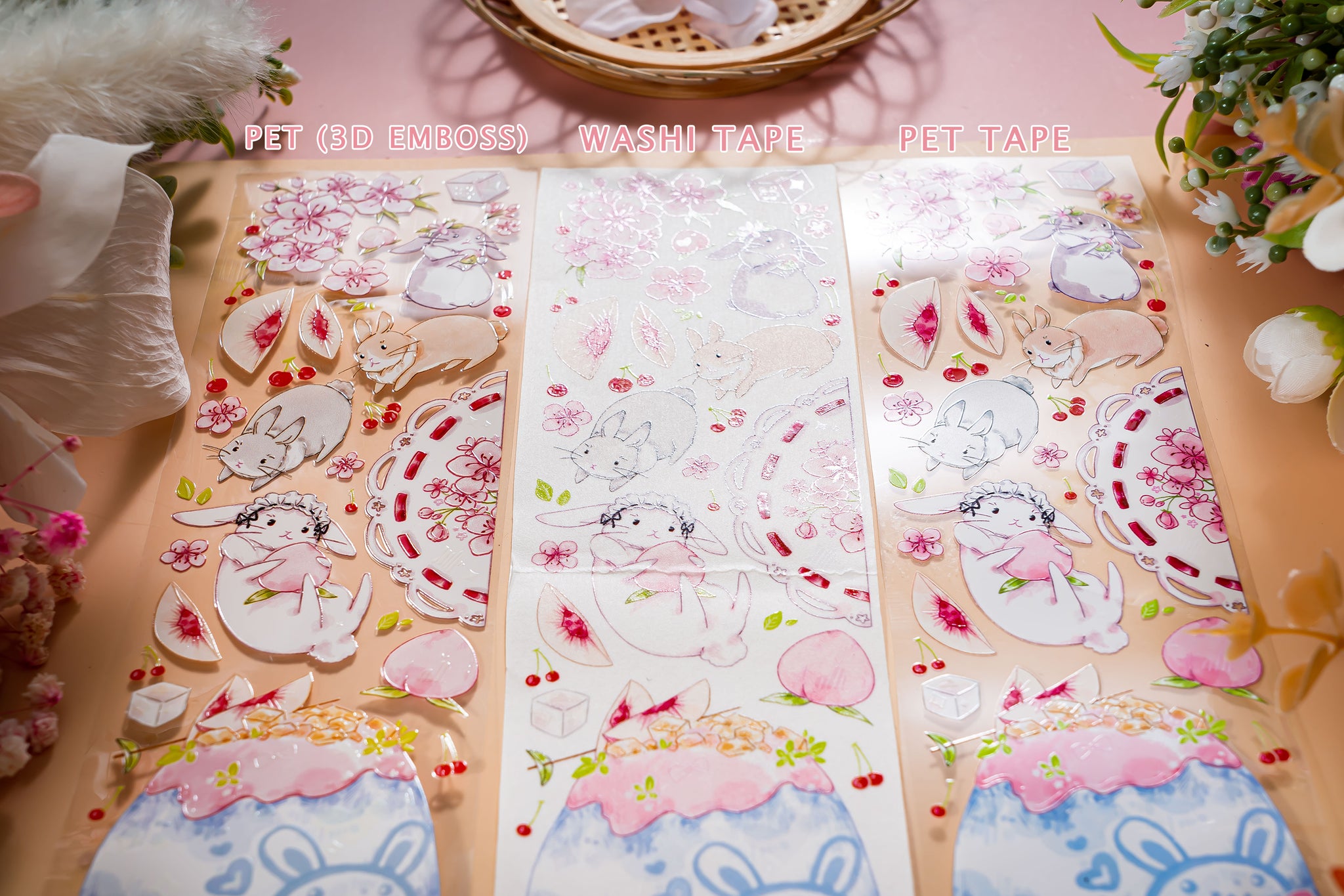 Komos Museum Tape: Peach Tea Bunny