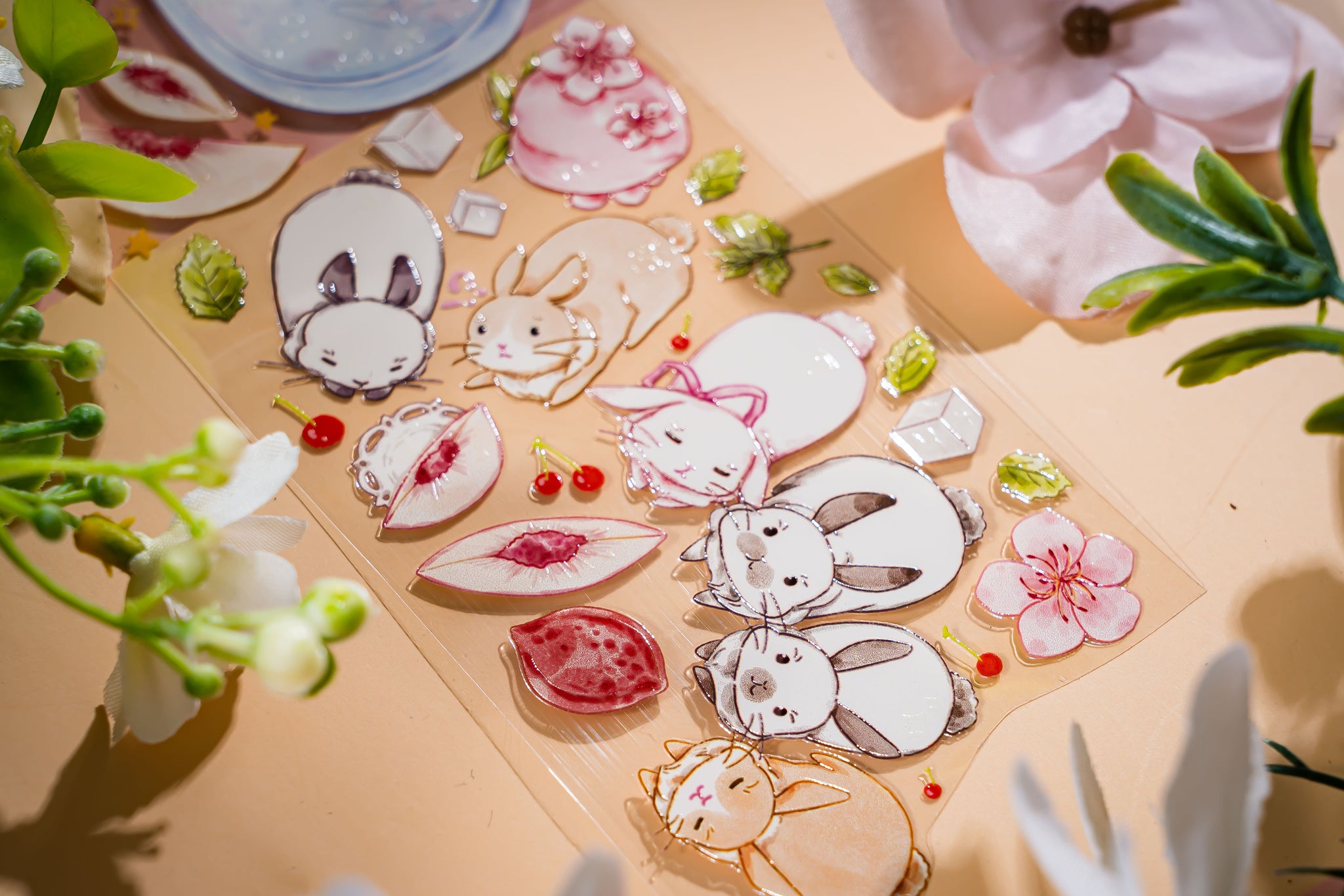 Komos Museum Tape: Peach Tea Bunny