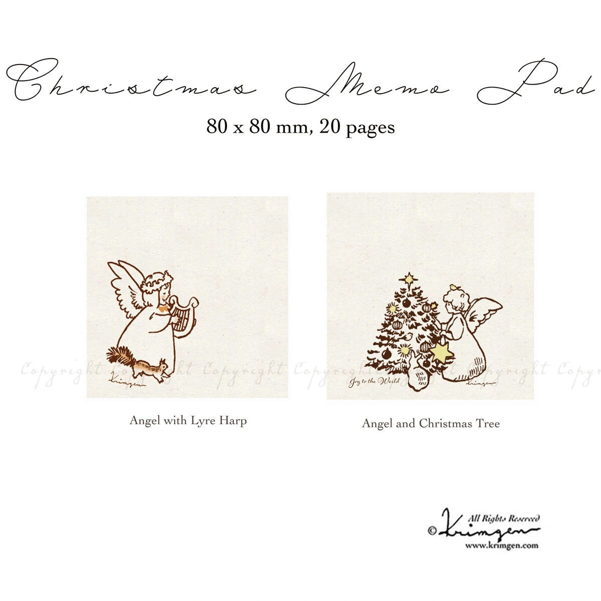 Krimgen Memo Pad: Christmas