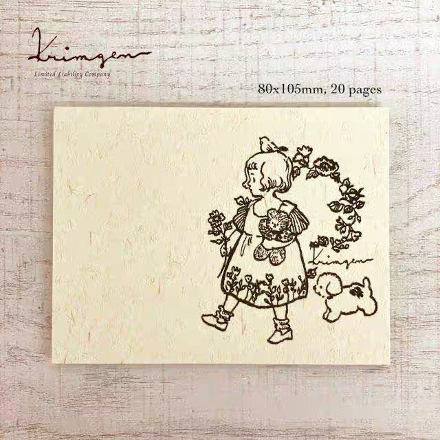 Krimgen Memo Pad: Girl and Puppy